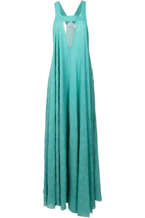 Olympiah Plunging V-neck gown