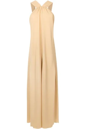 Olympiah Sleeveless halterneck maxi dress