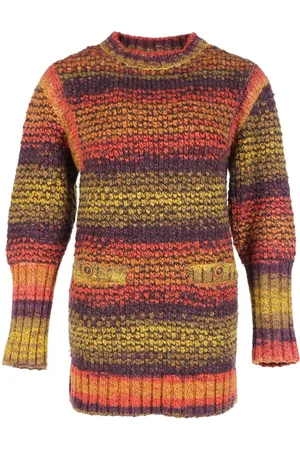 CHANEL 1986-1988 striped rib-trim jumper