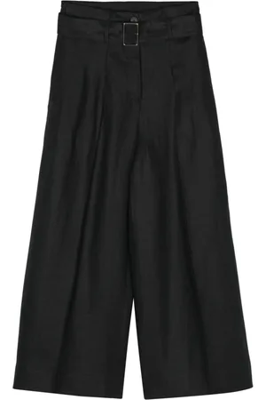 PESERICO SIGN Cropped linen palazzo pants