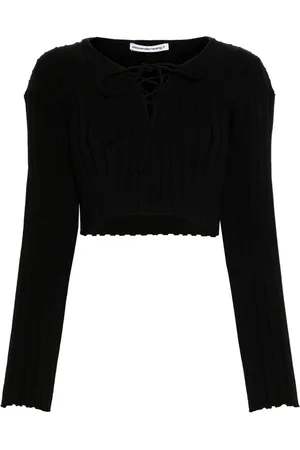 Alexander Wang Cropped ribbed sweater