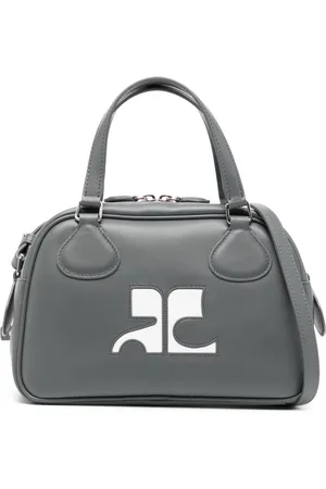 Courrèges Reedition leather tote bag