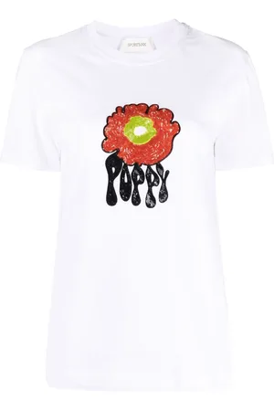 Sportmax Graphic-print cotton T-shirt