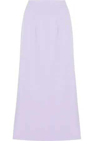 Olympiah Side-slit midi skirt