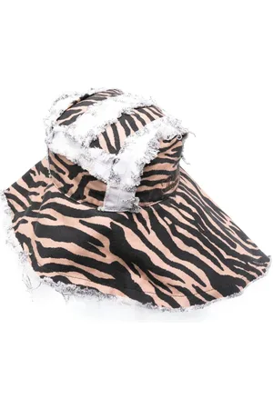 The Attico Zebra fringed sun hat