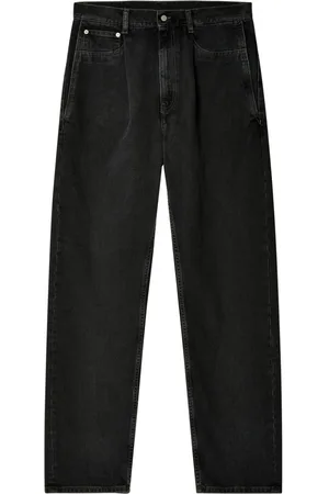 Hed Mayner Pleat-detail straight-leg jeans