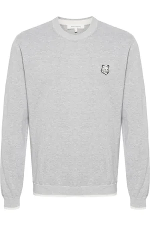 Maison Kitsuné Fox-motif knitted jumper