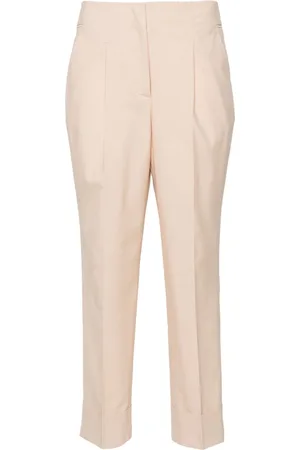 PESERICO SIGN Chain-detail tapered-leg trousers