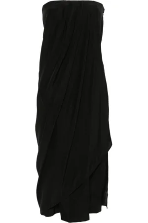 GAUGE81 Onna strapless silk midi dress