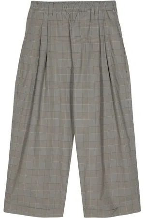MERYLL ROGGE Plaid-check cotton trousers