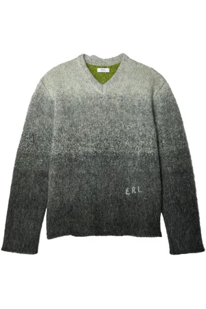 ERL Gradient-effect V-neck jumper