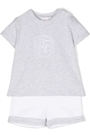 PATACHOU Logo-embroidered shorts set