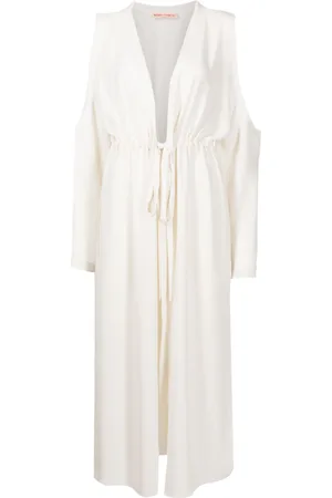 Olympiah Jussi cold-shoulder midi dress
