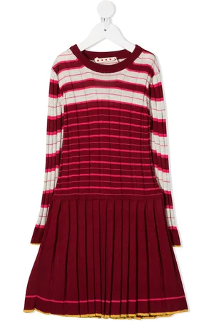 Marni Pleated skirt knitted dress