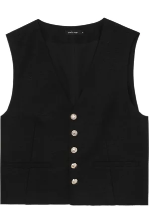tout a coup Button-up textured waistcoat