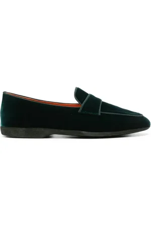 santoni Velvet slip-on slippers