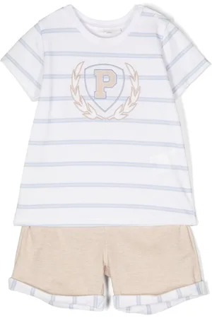 PATACHOU Piqué-weave shorts set