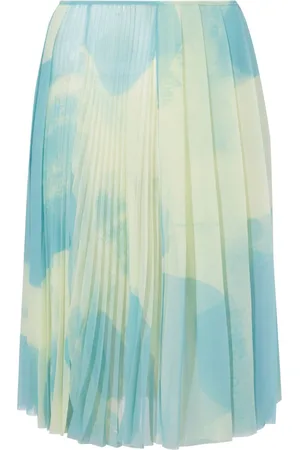 Proenza Schouler Judy abstract-print pleated skirt