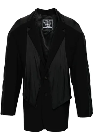 Y / PROJECT Scarf-detail single-breasted blazer