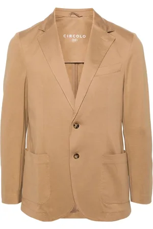Circolo Single-breasted piqué blazer