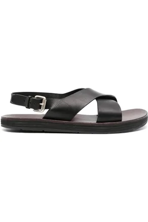 Premiata Crossover-strap leather sandals