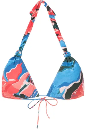 CLUBE BOSSA Rings graphic-print bikini top