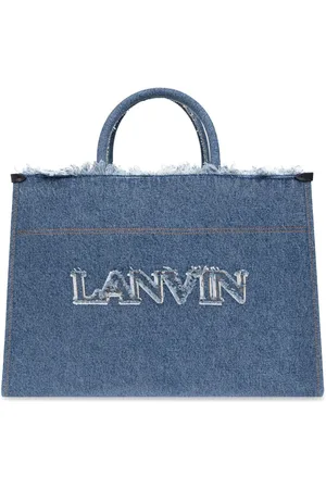 Lanvin Logo-embroidered tote bag