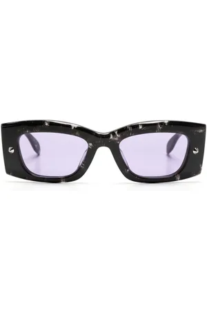 Alexander McQueen Spike Studs rectangular-frame sunglasses