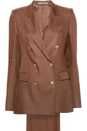 TAGLIATORE Double-breasted linen suit
