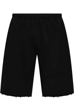 Maison Margiela Raw-cut cotton bermuda shorts
