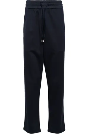 LARDINI Drawstring-waist straight-leg trousers