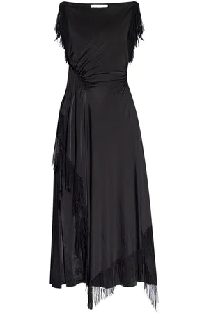 Lanvin Embroidered-detailing midi dress