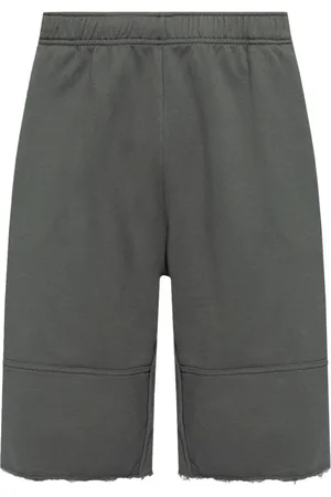 Maison Margiela Raw-cut cotton bermuda shorts