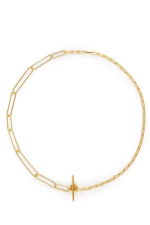 Otiumberg Paperclip two-chain necklace