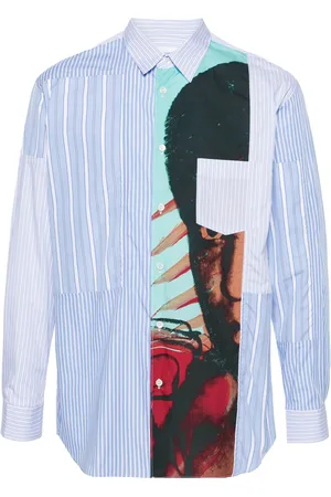 Comme des Garçons Mixed-prints panelled shirt