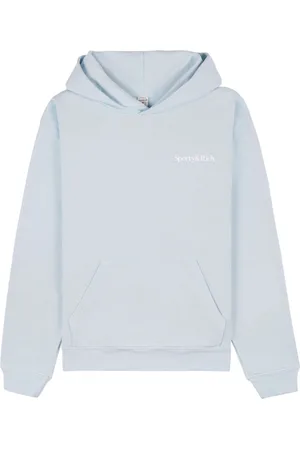 Sporty & Rich Eat More Veggies-print cotton hoodie