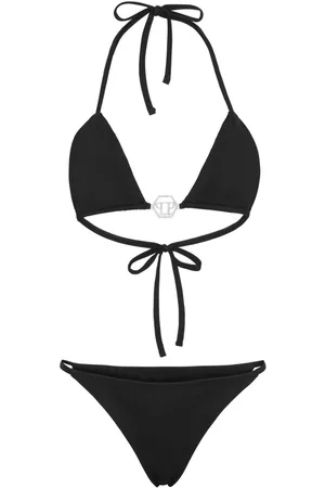 Philipp Plein Logo-plaque triangle bikini set