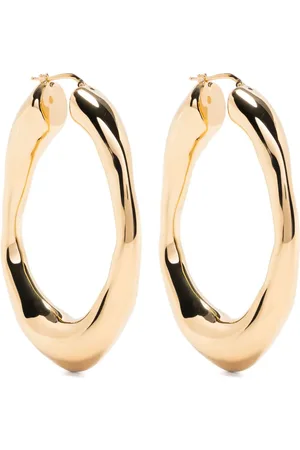 Jil Sander Engraved-logo chunky hoops