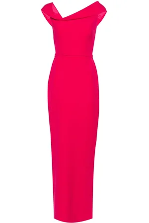 Safiyaa Koral crepe maxi dress