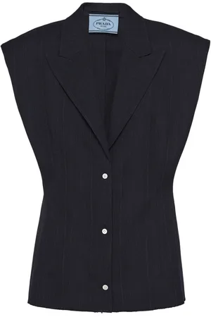 Prada Sleeveless wool blazer