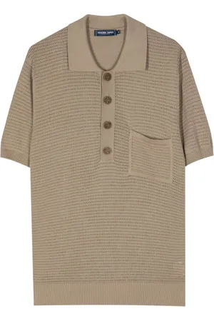 Frescobol Carioca Clemente crochet-knit polo shirt