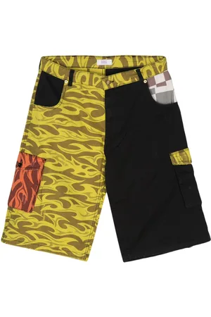 ERL Colourblock cargo shorts