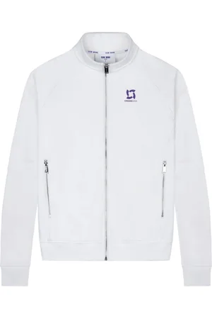 TEAM WANG design Logo-print zipped track jacket