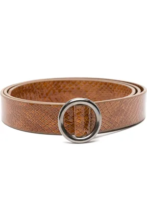 Séfr Circle snakeskin-effect belt
