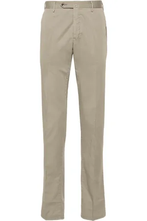 PT Torino Tapered-leg cotton-blend chino trousers