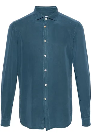Boglioli Spread-collar long-sleeve shirt