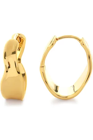Monica Vinader Scultped hoop design earrings