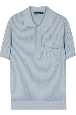 Frescobol Carioca Clemente crochet-knit polo shirt