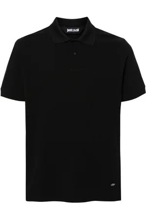 Roberto Cavalli Piqué-weave polo shirt
