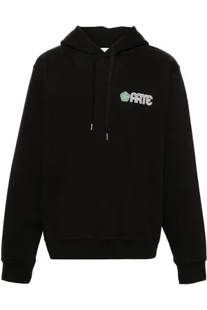 ARTE Hank Back Circle Flower cotton hoodie